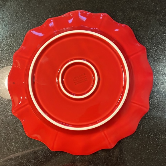 Vintage Loucarte Portugal Scalloped Dinner Plate 10 1/2” - Set of 2 - Picture 3 of 7